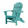 Adirondack-Gartenstuhl 83 x 78 x 98 cm aus lackiertem Holz türkis klappbar